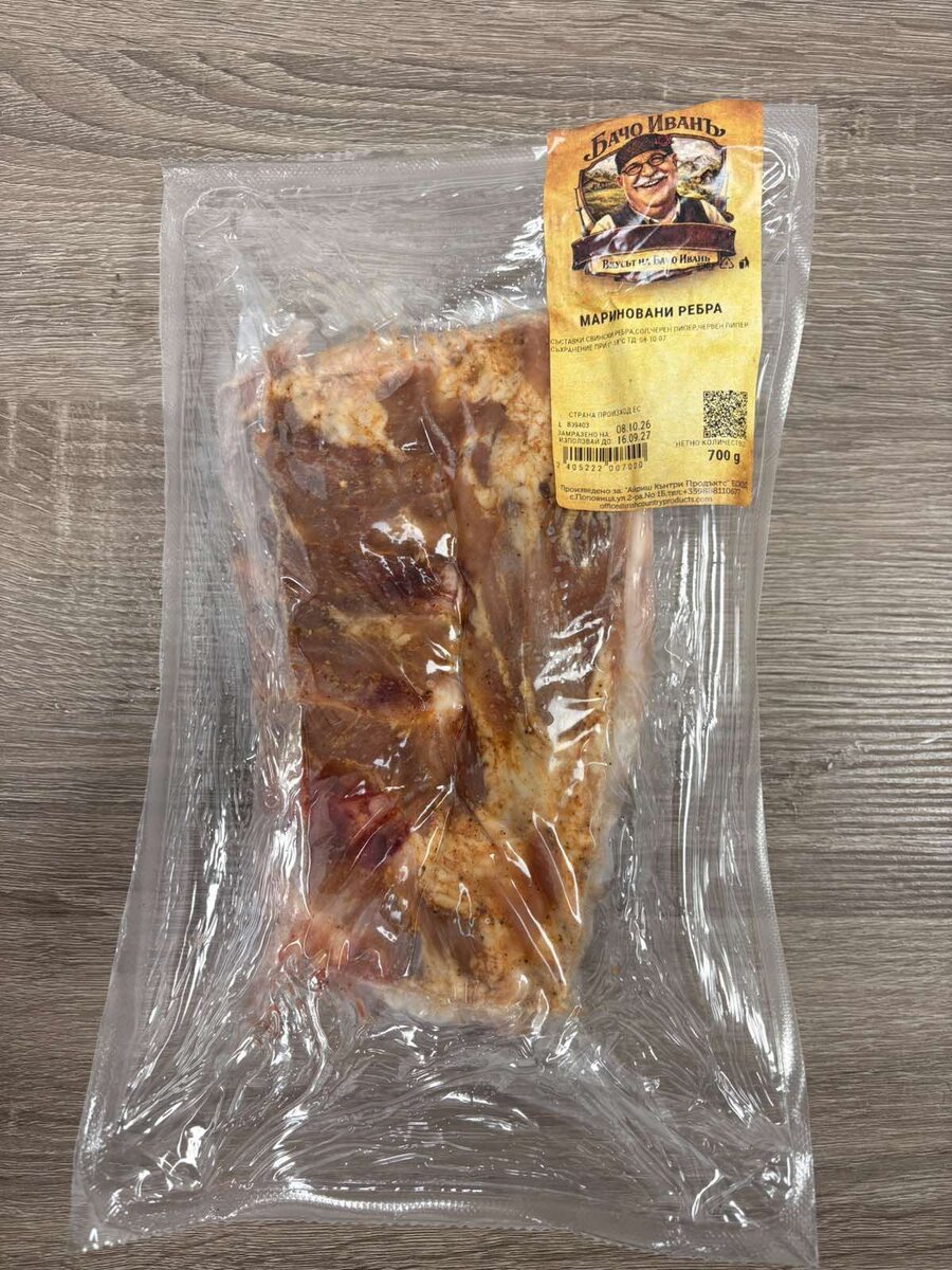 Мариновани свински ребра „Бачо Ивань“, вакуум